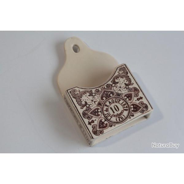 Pyrog�ne mural publicitaire Allumettes fa�ence De Bruyn Fives-Lille