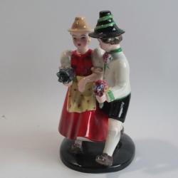 Enfants de Salzbourg c&eacute;ramique Goldscheider Vienne Autriche