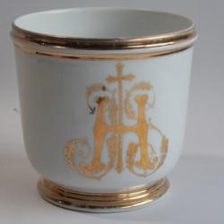 Cache pot porcelaine XIXe si&egrave;cle