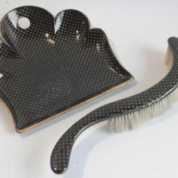 Ramasse miettes asiatique nacre carton bouilli Napol&eacute;on III