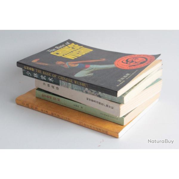 Lot 5 livres art martiaux chinois