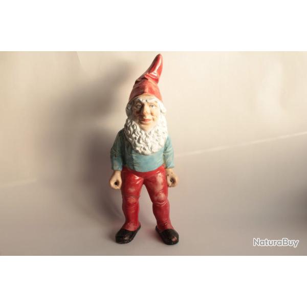 Nain de Jardin Gnome terre cuite Allemagne vintage
