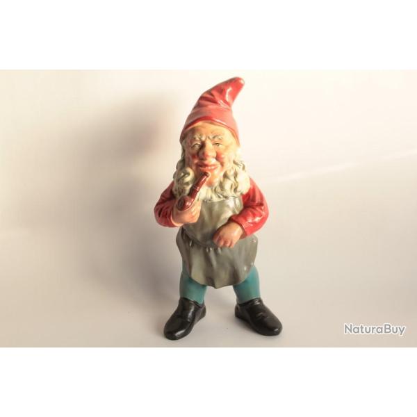 Nain de Jardin Gnome terre cuite Allemagne vintage