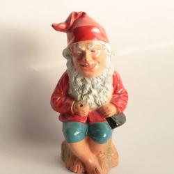 Nain de Jardin Gnome terre cuite Allemagne vintage