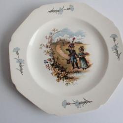 Assiette terre de fer Choisy le Roi