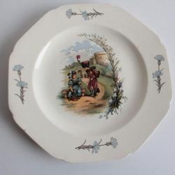 Assiette terre de fer Choisy le Roi