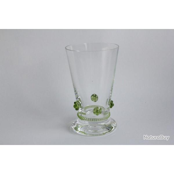 Verre � eau Bacchus vert Theresienthal 13 cm