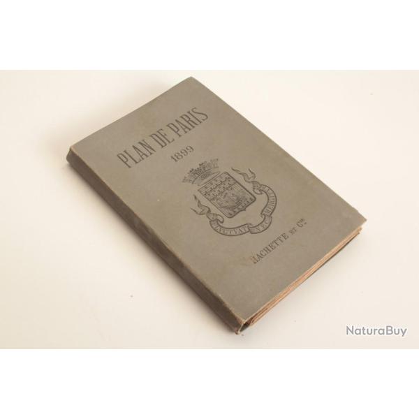 Plan de Paris 1899 Hachette & Cie