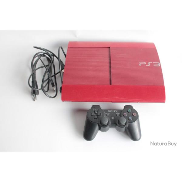 Console Sony Playstation 3 PS3 Ultra Slim Rouge