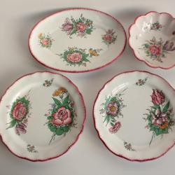 Assiettes Plat c&eacute;ramique Renoleau Angoul&ecirc;me