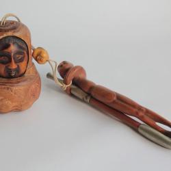 Pipe Kiseru Tonkotsu Daruma Japon XIXe si&egrave;cle