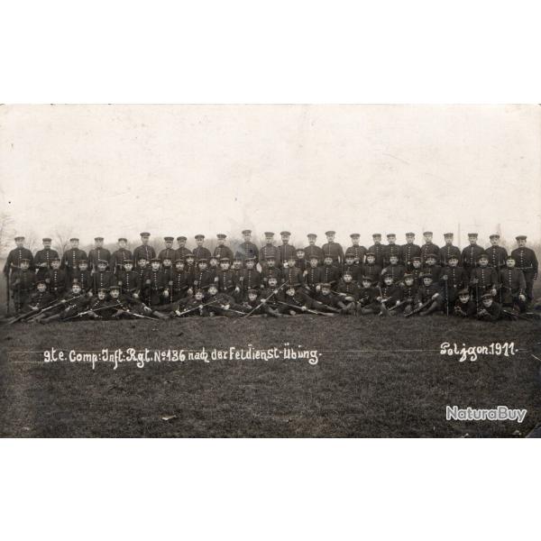 CPA -photo D'un groupe de soldats Allemands  -N�7329