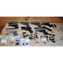 Lot de 7 glock airsoft pour pi&egrave;ces airsoft