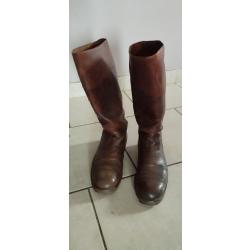 Bottes en cuir
