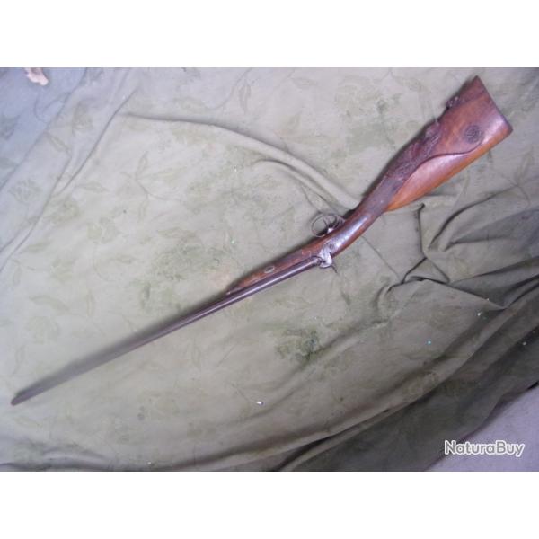 fusil de chasse � percussion canons 77 cm