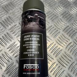 Bombe de peinture militaire 400 ml couleur indian green ww2 fosco industries
