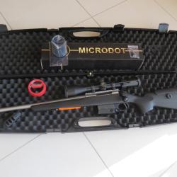 TIKKA T3X CTR Inox Gaucher ,cal.308 + lunette 6-24 x 50 + frein de bouche, &eacute;tat neuf, malette..
