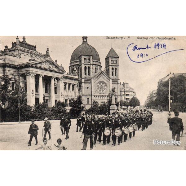 CPA - Strassburg i E. Aufzug der Hauptwache  -N�7327