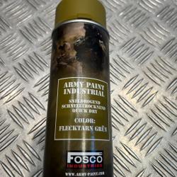 Bombe de peinture militaire 400 ml couleur flecktarn grun vert camouflage fosco industries