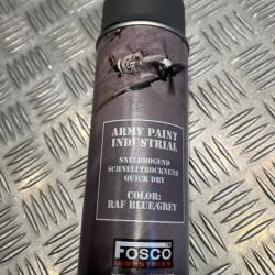 Bombe de peinture militaire 400 ml couleur raf blue grey bleu gris fosco industries