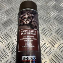Bombe de peinture militaire 400 ml couleur service brown marron fosco industries