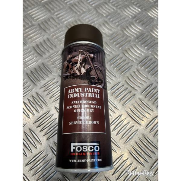 Bombe de peinture militaire 400 ml couleur service brown marron fosco industries