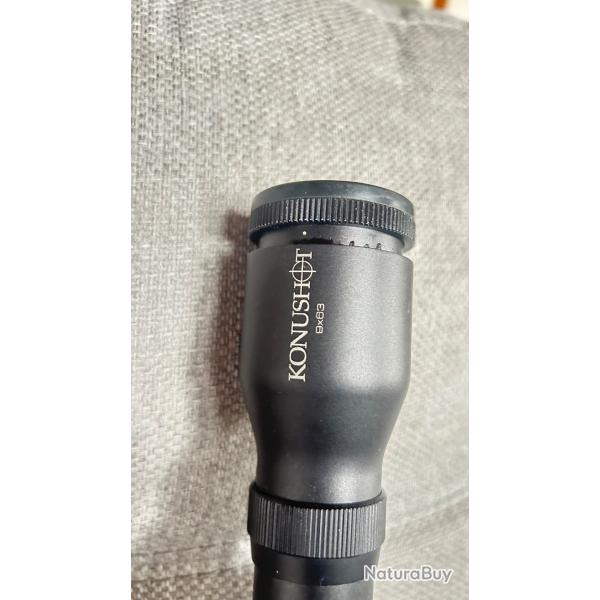 Lunette tubulaire konus 9x63 toute neuve avec collier de serrage