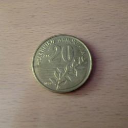 monnaie gr&egrave;ce  20  drachmes  1990