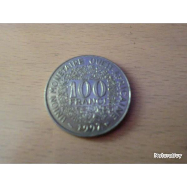 monnaie afrique de l ouest  100 francs 1997
