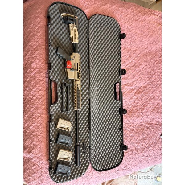 Pallas BA-15 TAN .22 LR - Pack complet - 4 chargeurs Gen2 + silencieux SAK + mallette