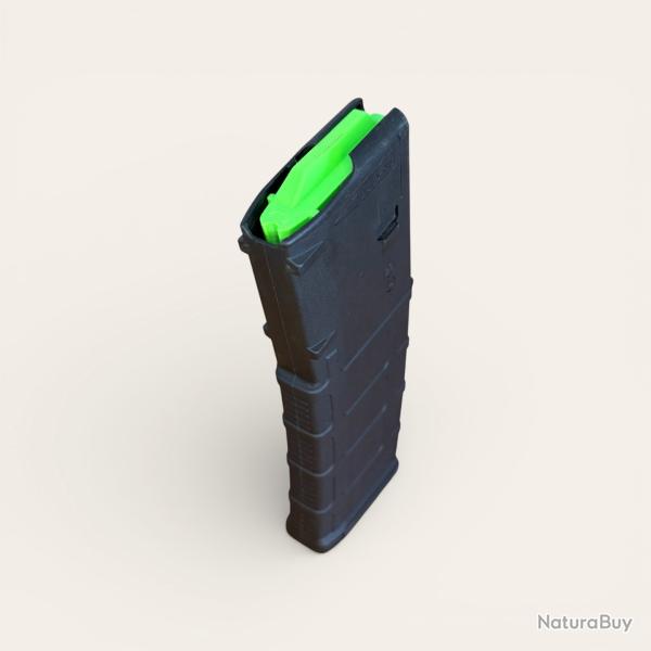 Planchette �l�vatrice vert fluo pour chargeur Magpul PMAG AR-15