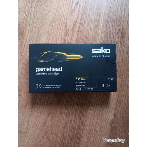 Balles Sako 243 win gamedhead 100gr