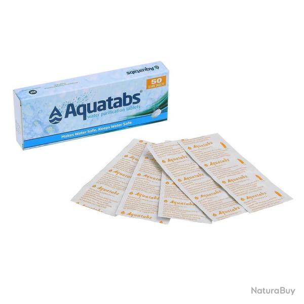 Tablettes de purification d'eau efficace - Kit 50 pastilles