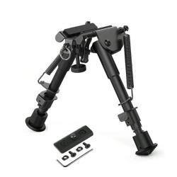 Bipied en aluminium compatible M-LOK et grenadi&egrave;re - 15 &agrave; 23cm