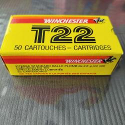 50 cartouches Winchester T22 22Lr