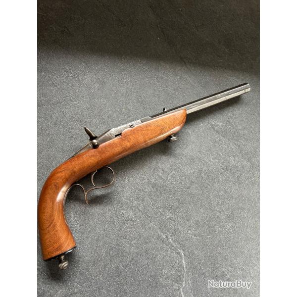 PISTOLET FLOBERT 9 mm. Tr�s joli et tr�s recherch� par les collectionneurs. Cat. D