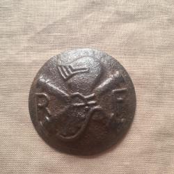 Insigne, Attribut, Char mod&egrave;le 19, Rondache pour Casque Adrian   N'1  (1*)