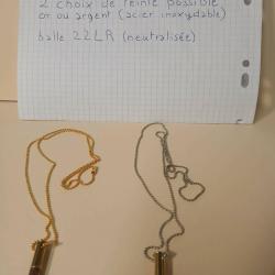 Collier balle 22LR