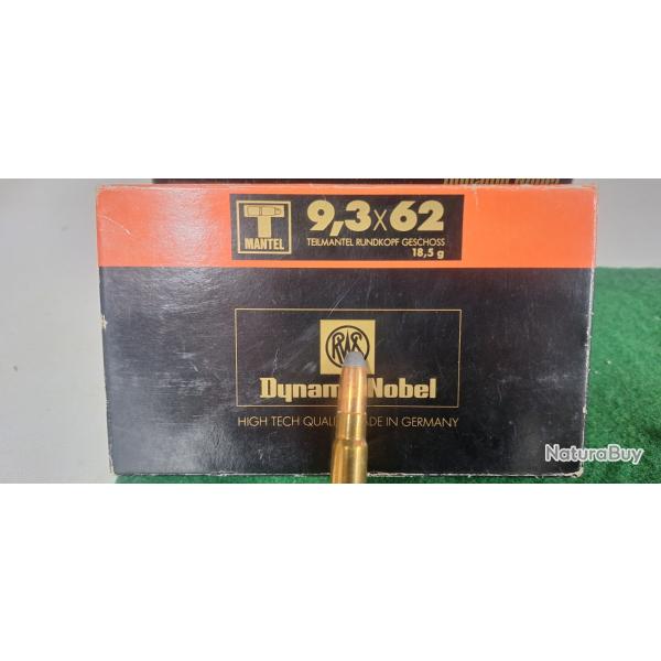 Munitions 9,3x62 RWS T mantel