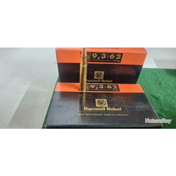 Munitions 9,3x62 RWS DK 14,6g