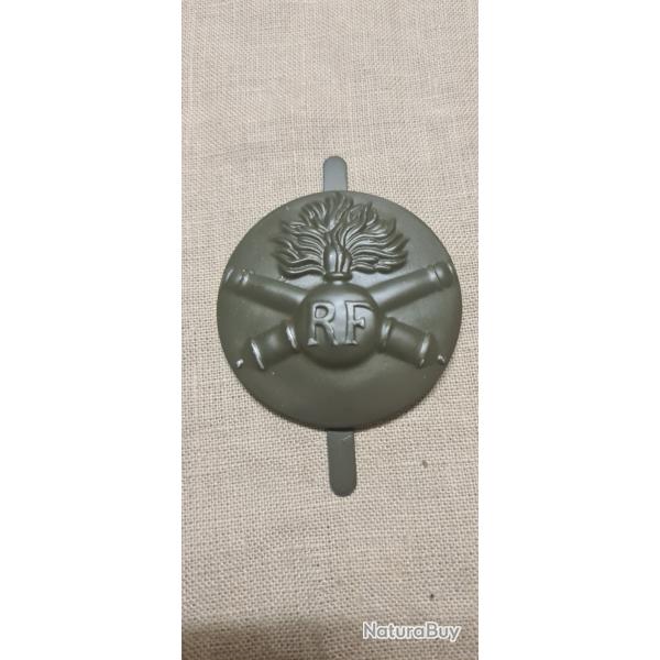 Insigne, Attribut, artillerie mod�le 37 , Rondache  De Casque Adrian (35**11)