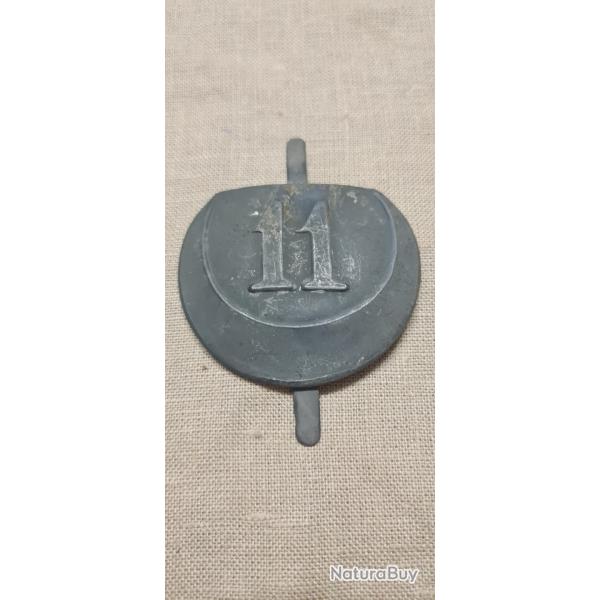 Insigne, Attribut, colonial 11�me mod�le 17 , De Casque Adrian (49**11)