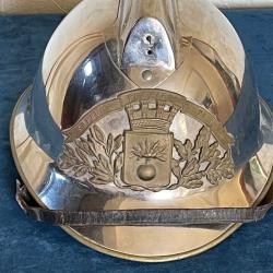 Ancien casque sapeurs pompiers mod&egrave;le 33 de Meschers