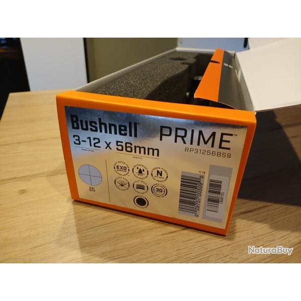 Lunette d approche et d aff�t, bushnell trophy 3-12 x 56 avec point rouge lumineux r�glable