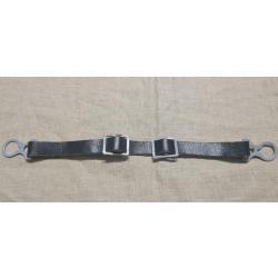 Jugulaire fer pour casque &agrave; pointe cuir &eacute;pais WW1   ( F3+)  (1**11)