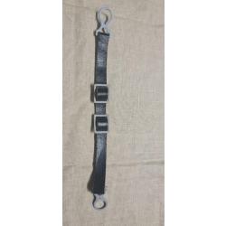 Jugulaire fer pour casque &agrave; pointe cuir &eacute;pais WW1   ( F6+)  (123)