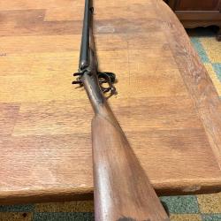 Superbe fusil &agrave; chiens ouverture pontet cat D