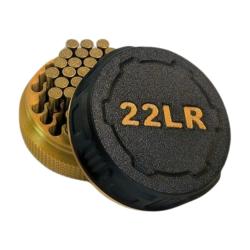 Bo&icirc;te &agrave; munitions 22LR, Couvercle &agrave; vis, robuste design et pratique. Empilable. Vendue vide.