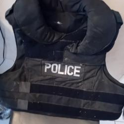 ENCHERE GILET PARE BALLES DES FORCES TAILLE L PROTECTION AVANT ARRIERE ET COU