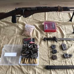 Lot carabine Berthier 1892 - 8mm lebel